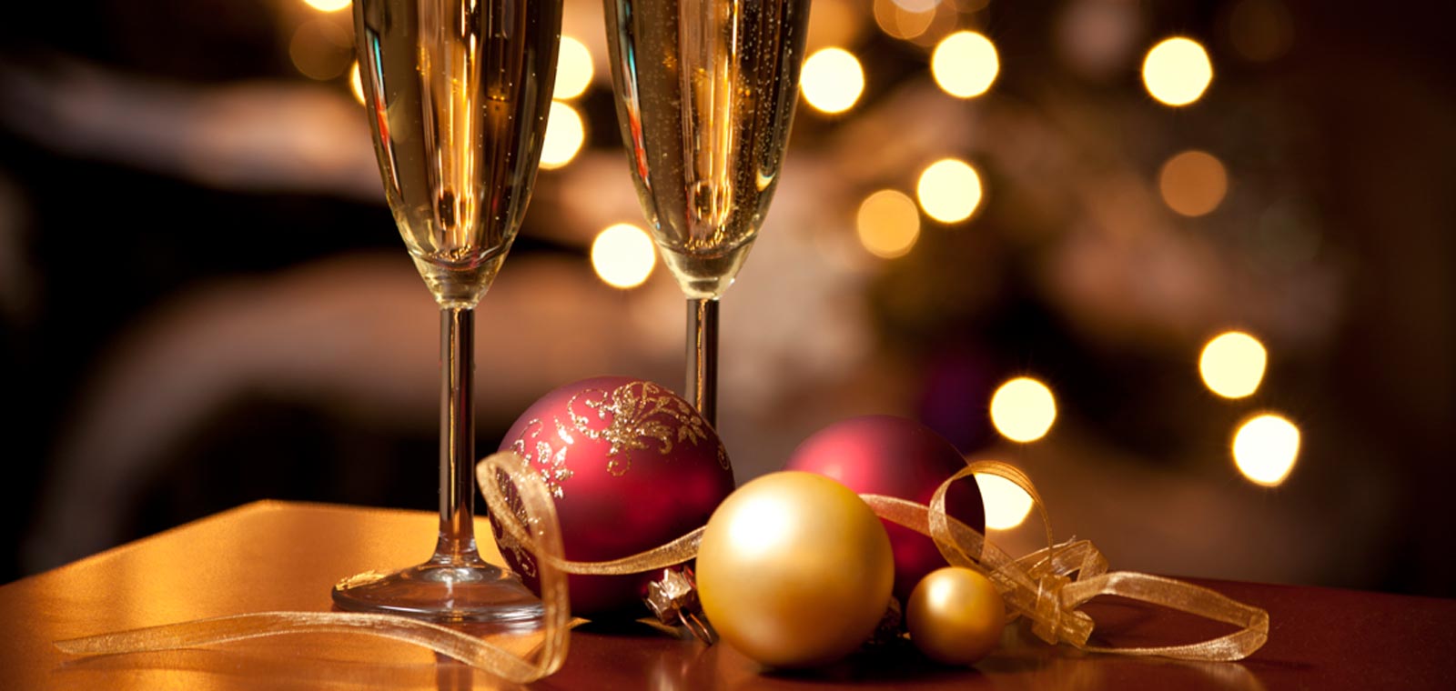 Champagne Glasses at Chrismas Champagne Glasses at Chrismas